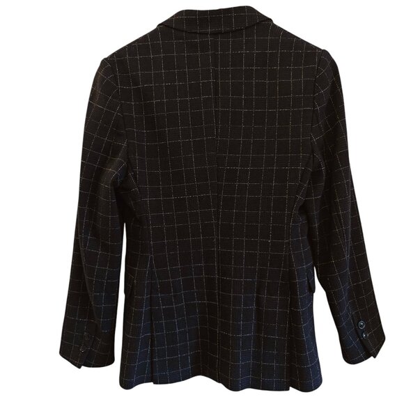 Zara Men's Blue Plaid Stretch Blazer 36 - Picture 3 of 4